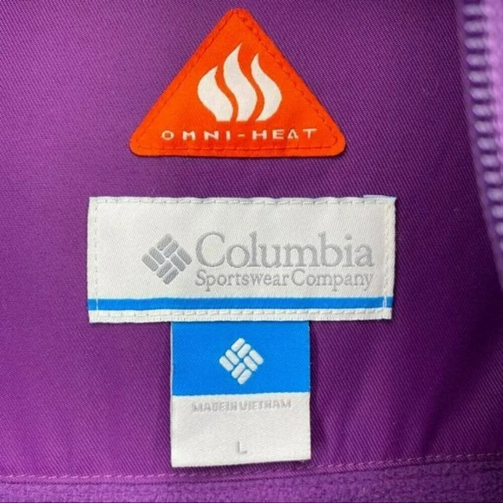 Columbia Omni-Tech Waterproof Breathable Jacket Kids L Omni-Heat Insulated